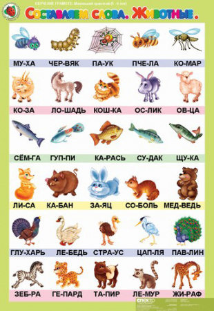 Комплект таблиц. Обучение грамоте 5-6 лет. "Маленький грамотей".