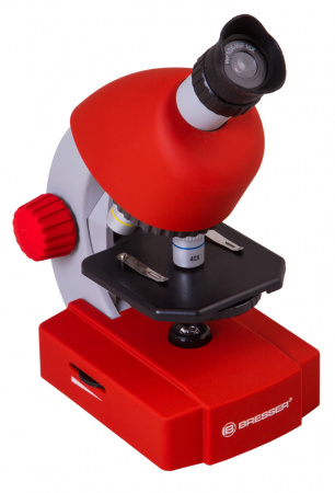 Микроскоп Bresser (Брессер) Junior 40x-640x, красный