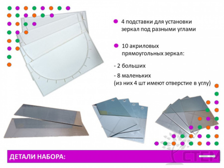 Геометрические зеркала. Набор (10 шт.)