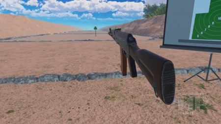 Набор «ПАК VR-тир» Программное обеспечение виртуальный стрелковый тир, VR шлем PolyVR 6 Dof, ММГ автомат АК-74М, защитный кейс