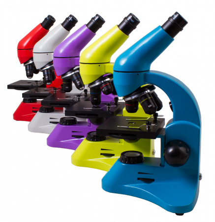 Микроскоп Levenhuk (Левенгук) Rainbow 50L PLUS Azure\Лазурь