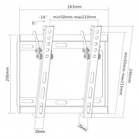 Кронштейн наклонный Digis DSM-3421H