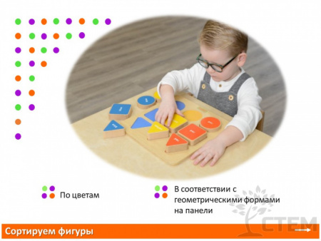 Панель "Геометрические формы-цвет"