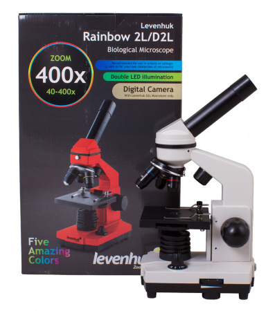 Микроскоп Levenhuk (Левенгук) Rainbow 2L Moonstone\Лунный камень