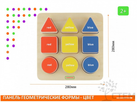 Панель "Геометрические формы-цвет"