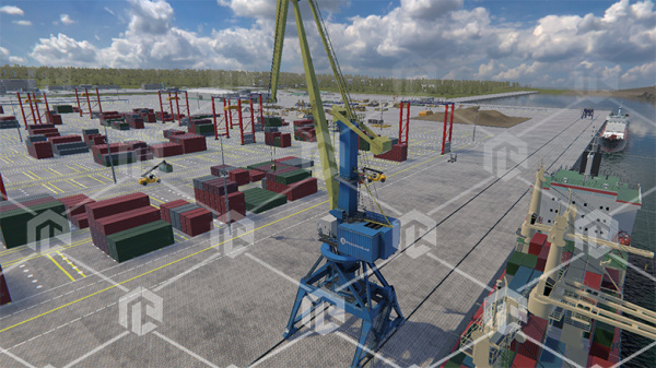 Тренажерный комплекс «Изучение устройства портального крана и отработка навыков управления»