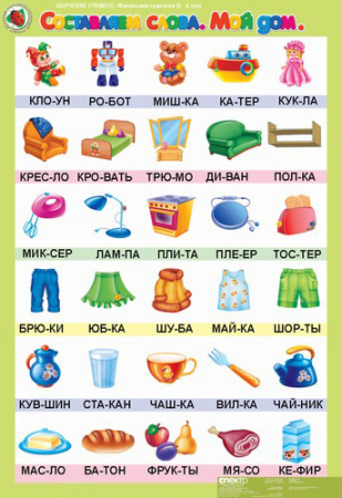 Комплект таблиц. Обучение грамоте 5-6 лет. "Маленький грамотей".