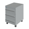 Тумба подкатная низкая с 3-мя ящ. Mod.-400-3-ТЯМн (400х505х595h) 2022 г