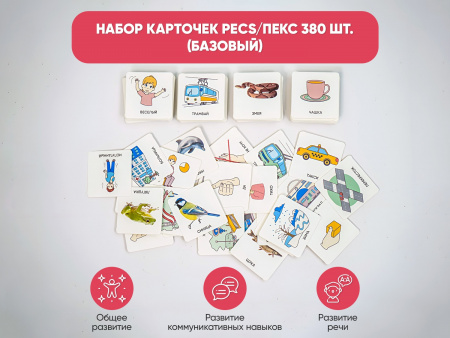 Набор карточек PECS/ПЭКС 880 шт. (расширенный)