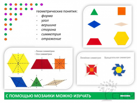Мозаика "Геометрические фигуры". Набор для класса