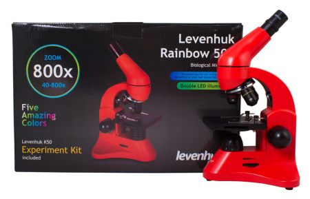 Микроскоп Levenhuk (Левенгук) Rainbow 50L Orange\Апельсин