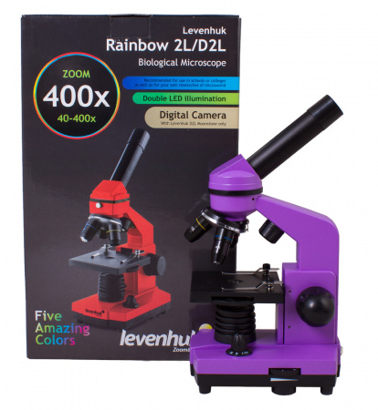 Микроскоп Levenhuk (Левенгук) Rainbow 2L Amethyst\Аметист